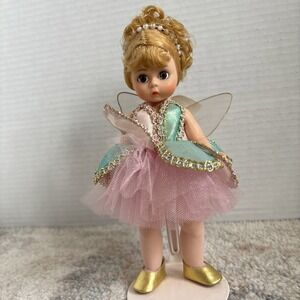 Vtg Madam Alexander Tinkerbell Storyland 8" Collectors Series Peter Pan w/ Stand